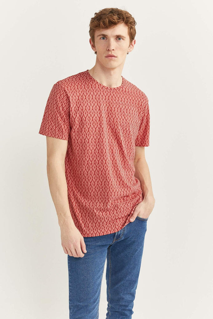 Small Rhombus Print T-Shirt