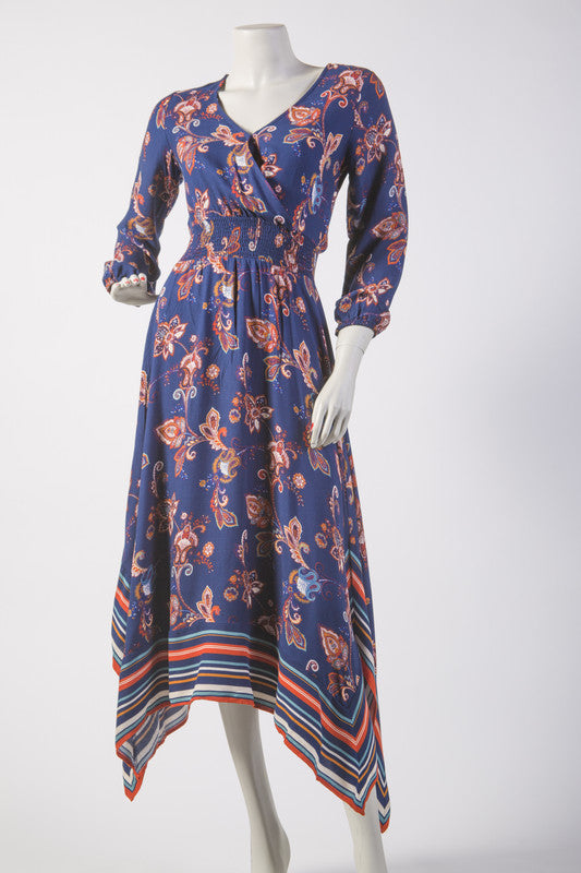 Printed Midi Dress